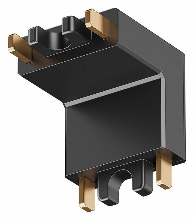 Соединитель угловой внутренний для накладных треков Denkirs AIR BASE TR5212-BK