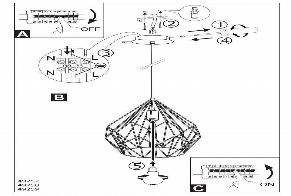 Подвесной светильник Eglo ПРОМО Carlton 49257