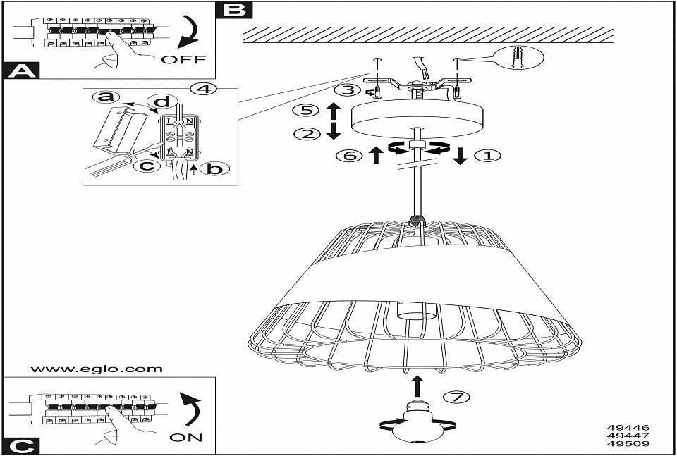 Подвесной светильник Eglo ПРОМО Austell 49447
