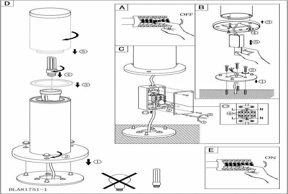 Наземный низкий светильник Eglo ПРОМО Helsinki 81751