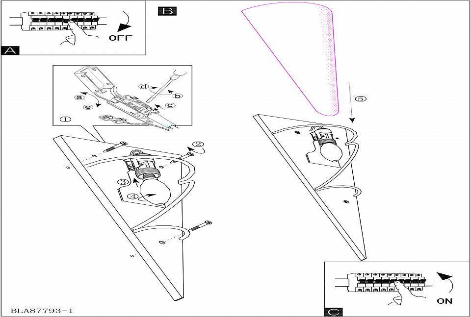 Накладной светильник Eglo Pascal 1 280 мм 87793
