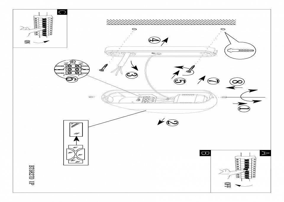 Накладной светильник Eglo Berson 95092