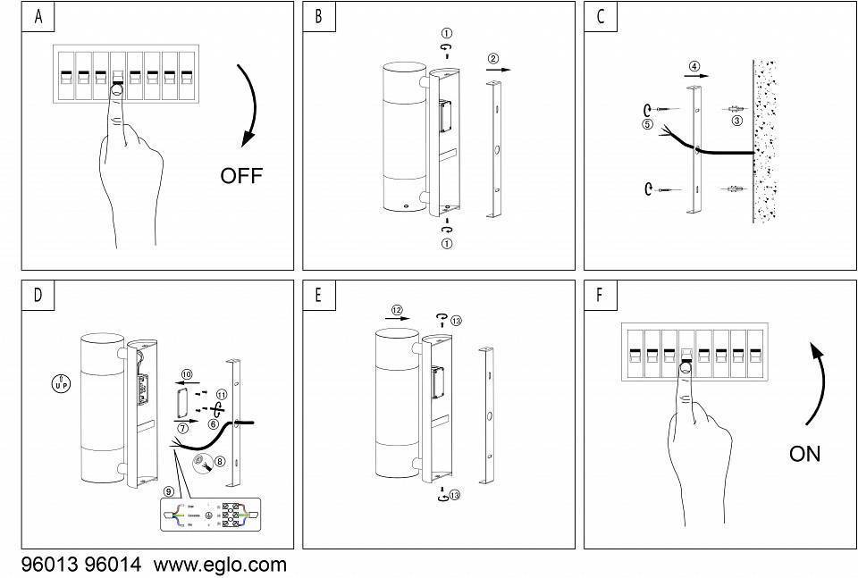 Светильник на штанге Eglo ПРОМО Robledo 96013
