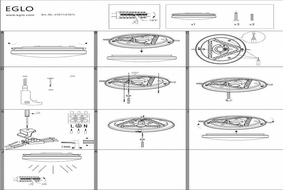 Накладной светильник Eglo ПРОМО Frania-S 97877