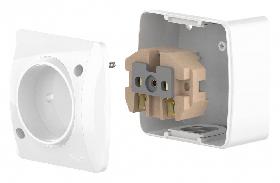 Розетка без заземления Elbi Eleсtriс Alsu 7 504-000200-215