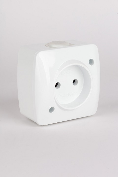 Розетка без заземления Elbi Eleсtriс Alsu 7 504-000200-215