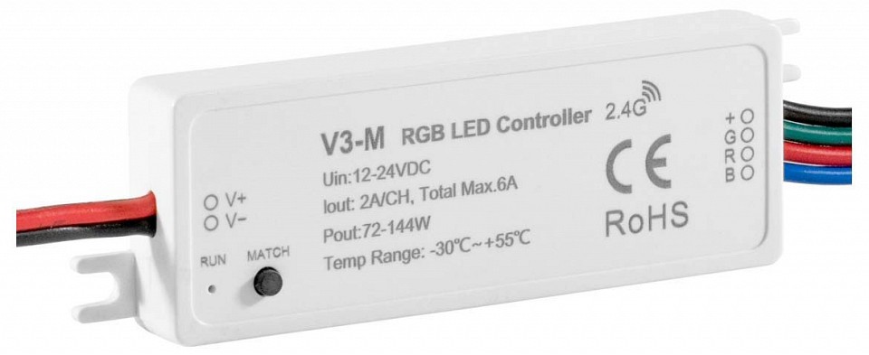 Контроллер-регулятор цвета RGB ELFLED  ELFLED-RGBcontrV3-M