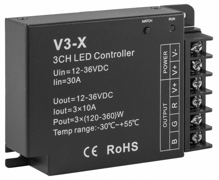 Контроллер-регулятор цвета RGB ELFLED  ELFLED-RGBcontrV3-X