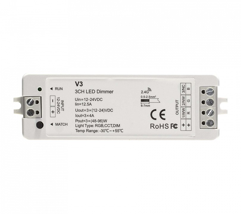 Контроллер-регулятор цвета RGB ELFLED  ELFLED-RGBcontrV3