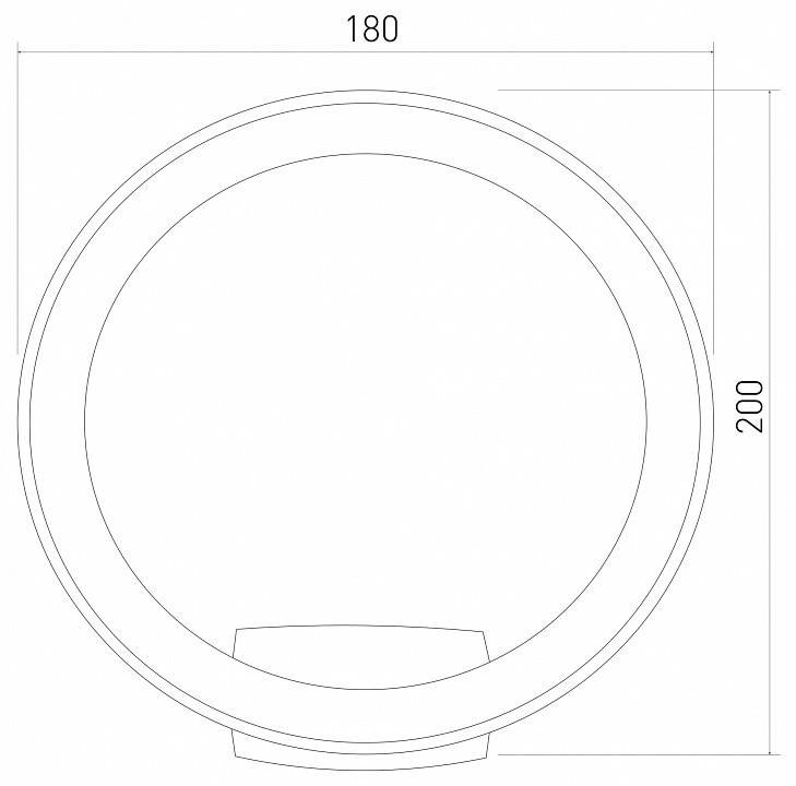 Светильник на штанге Elektrostandard Ring черный a054932