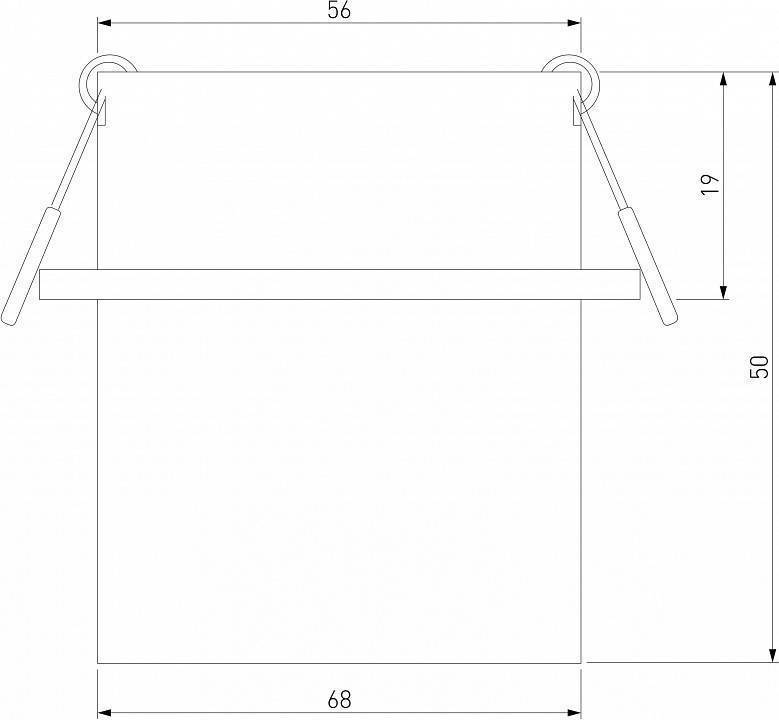 Встраиваемый светильник Elektrostandard Moll a064243