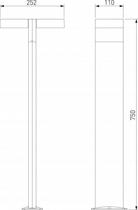 Наземный высокий светильник Elektrostandard Twin a064383