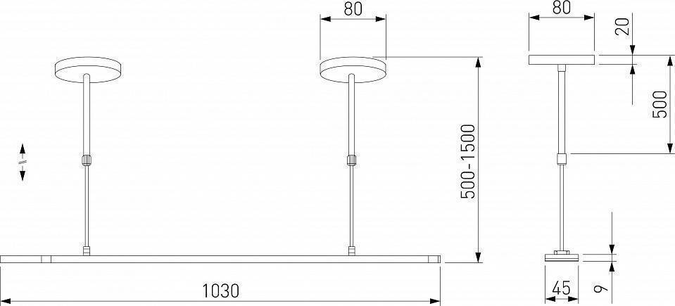 Основание на штанге Elektrostandard  a065262