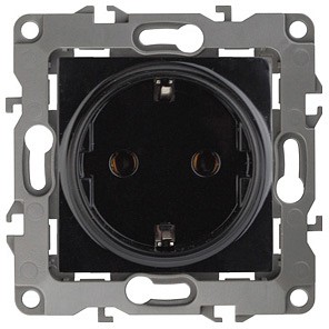 Розетка с заземлением, без рамки Эра Эра 12 12-2001-06