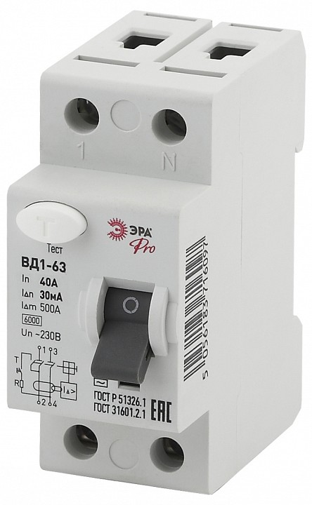 Устройство защитного отключения 2P Эра ВД1-63 NO-902-25
