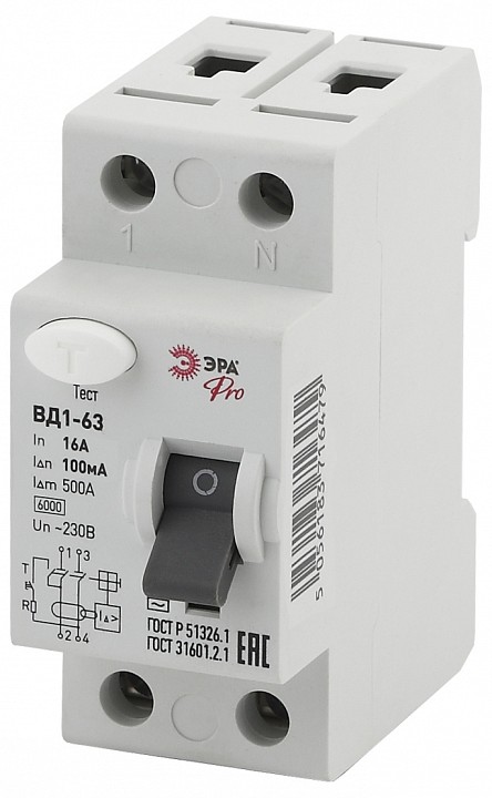 Устройство защитного отключения 2P Эра ВД1-63 NO-902-72