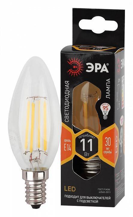 Лампа светодиодная ЭРА E14 11 Вт 2700 K Б0046985