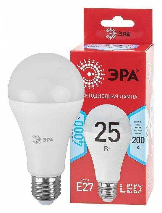 Лампа светодиодная ЭРА ЭКО E27 25 Вт 4000 К Б0048010