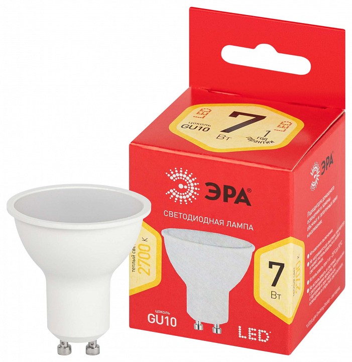 Лампа светодиодная Эра  LED MR16-7W-827-GU10 R