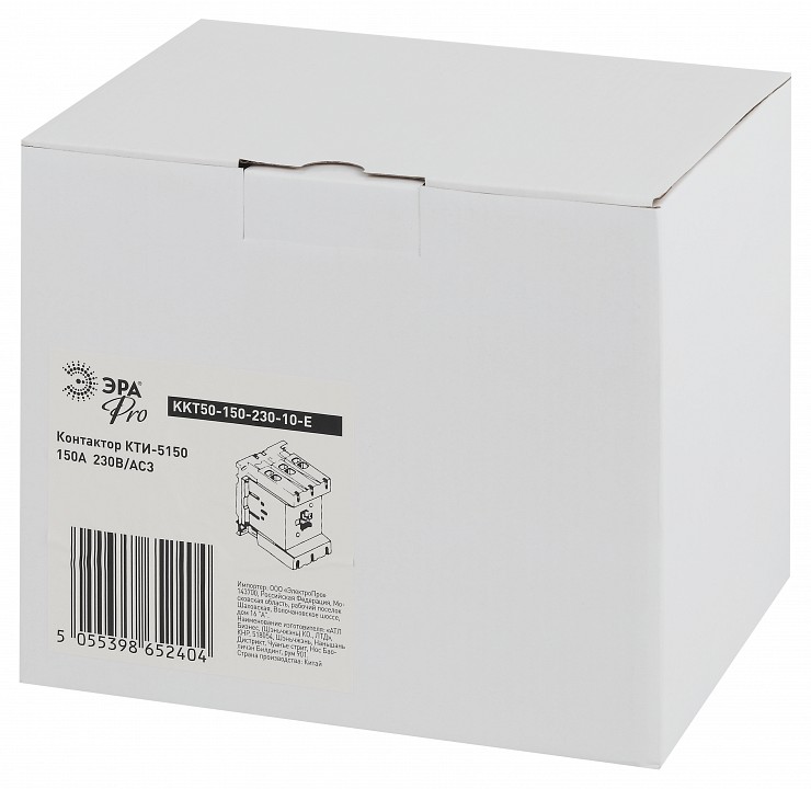 Контактор электромагнитный КТИ Эра КТИ KKT50-150-230-10-E