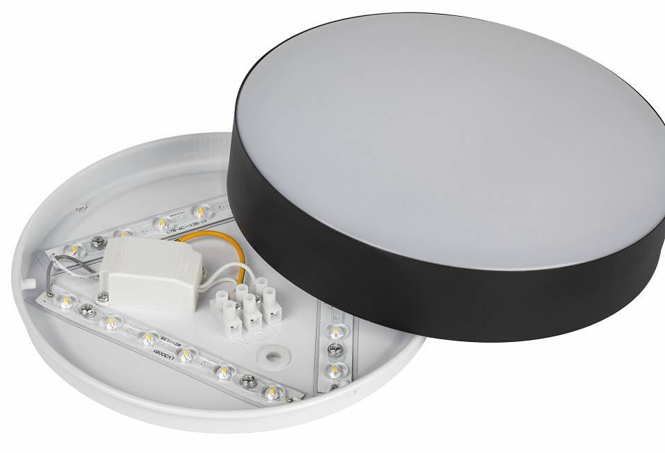 Накладной светильник Эра Relict Relict 22 SPB-6-20 4К BK