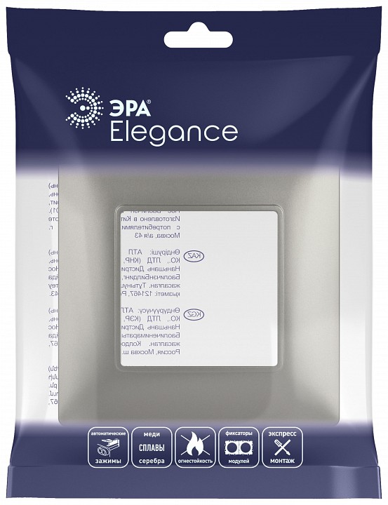 Рамка на 1 пост Эра Эра Elegance 14-5001-16