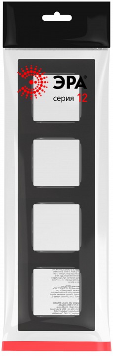 Рамка на 4 поста Эра Эра 12 12-5204-06