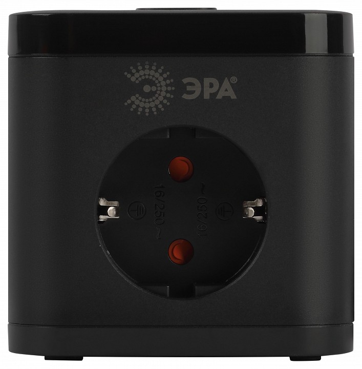 Удлинитель с выключателем Эра  CUBE-3es-1,5m-4USB-B