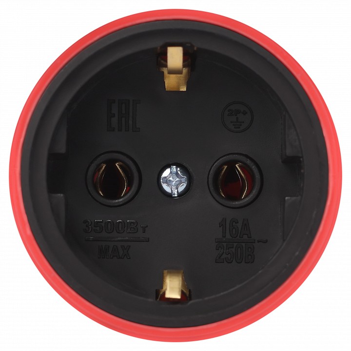 Розетка с заземлением Эра  RX11-R-IP44