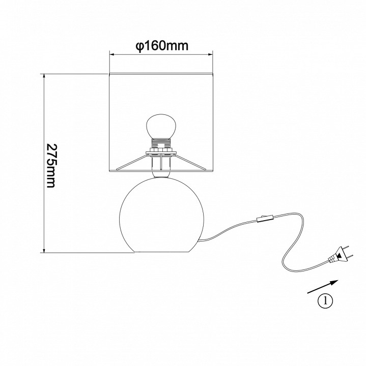 Настольная лампа декоративная Escada SPORT Football 10160/L