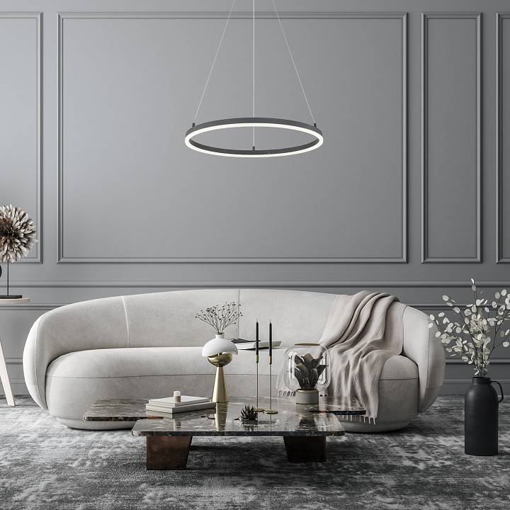 Подвесной светильник Escada Void 10254/1LED черный с управлением через приложение 10254/1LED Black APP