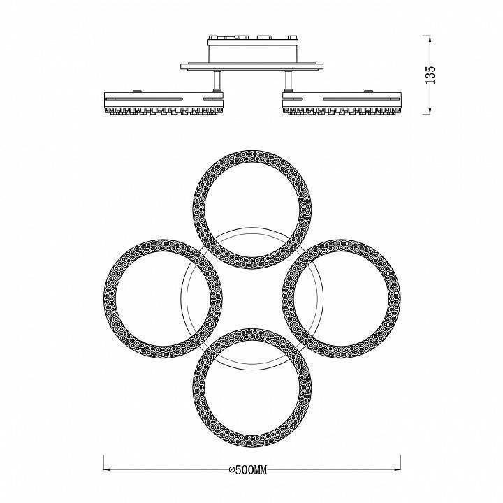 Потолочная люстра Escada Albus 10276/4LED APP