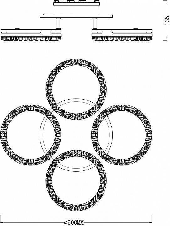 Потолочная люстра Escada Fianit 10282/4LED