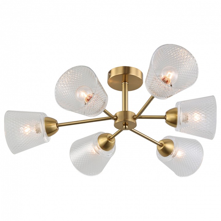 Люстра на штанге Escada 1104/6P Brass