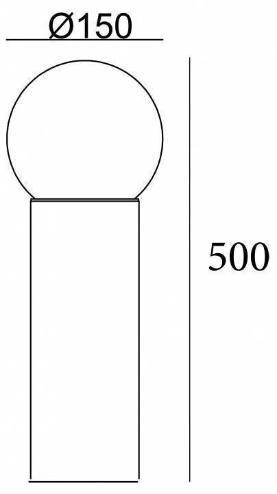 Наземный низкий светильник Escada 30001 30001G/01