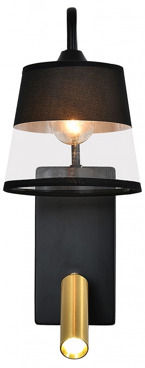 Бра с подсветкой Escada 598 598/1A Black/Brass