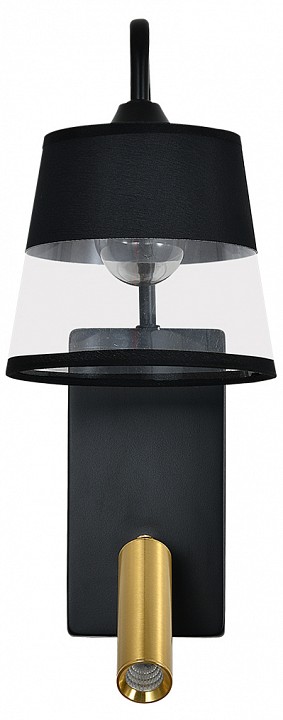 Бра с подсветкой Escada 598 598/1A Black/Brass