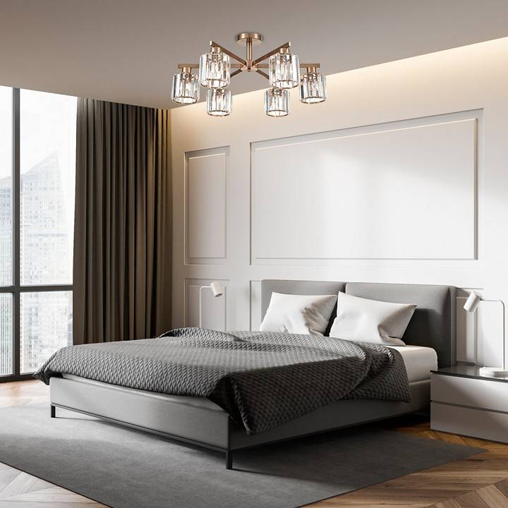 Люстра на штанге Escada Adorn 692/6P Copper