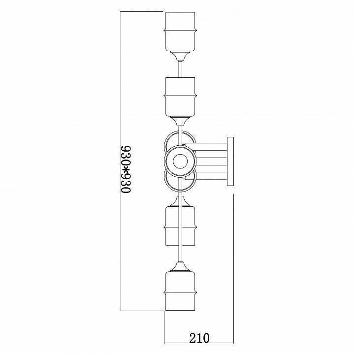 Люстра потолочная Escada Mondrian 699/8P