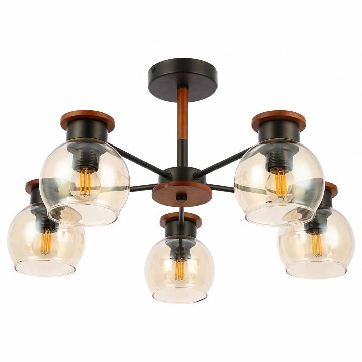 Люстра на штанге EVOLUCE Rasco 5 ламп E27 SLE108102-05