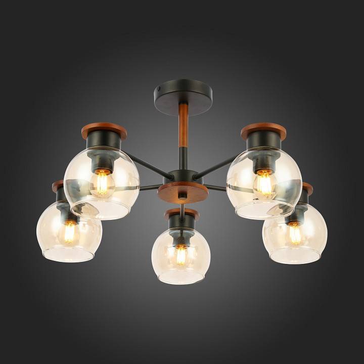 Люстра на штанге EVOLUCE Rasco 5 ламп E27 SLE108102-05