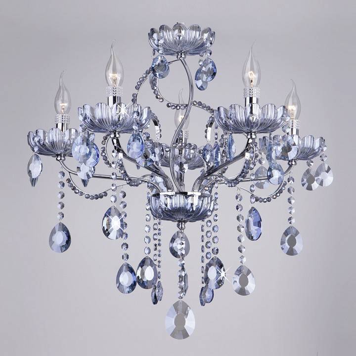 Подвесная люстра Eurosvet Darfina 3015/5 хром Strotskis 3015/5