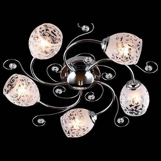 Потолочная люстра Eurosvet Roksana хром 9677/5