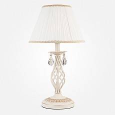 Настольная лампа декоративная Eurosvet Amelia белый с золотом Strotskis 10054/1