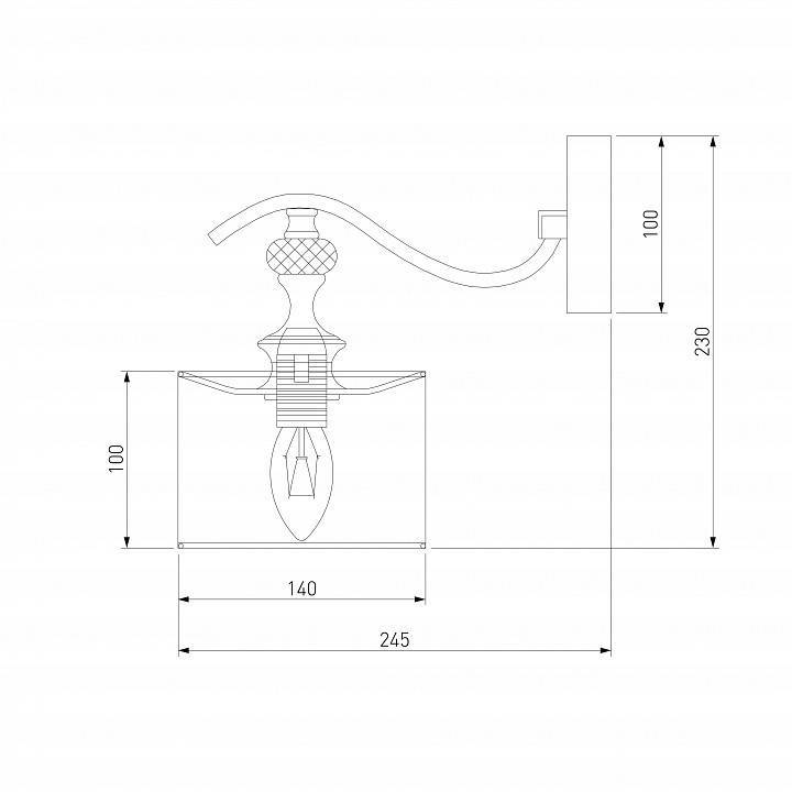 Бра Eurosvet Ofelia сатин-никель 60070/1