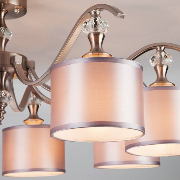 Люстра на штанге Eurosvet Ofelia 60070/8 сатин-никель 60070/8