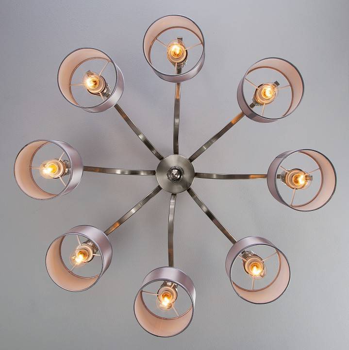 Люстра на штанге Eurosvet Ofelia 60070/8 сатин-никель 60070/8