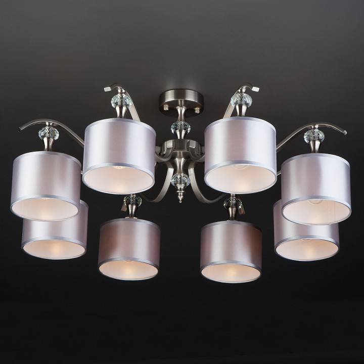 Люстра на штанге Eurosvet Ofelia 60070/8 сатин-никель 60070/8