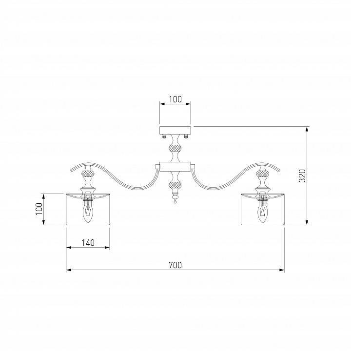 Люстра на штанге Eurosvet Ofelia 60070/8 сатин-никель 60070/8