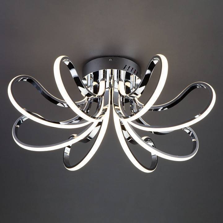Потолочная люстра Eurosvet Lilium 90079/8 хром 80 Вт 90079/8